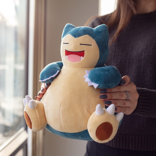 Pokemon 12" Large Snorlax Plush - Officially Licensed - Generation One - Authentic 12-inch Soft Stuffed Animal Toy Fig..