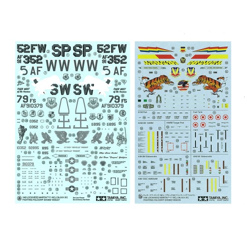 Tamiya 61098 1/48 F-16CJ Fighting Falcon Model Kit