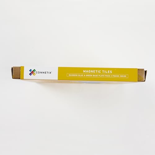 CONNETIX Rainbow Blue & Green Base Plate Pack, 2 Pieces