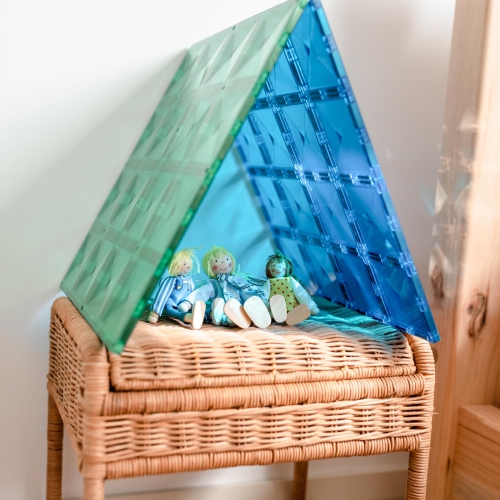 CONNETIX Rainbow Blue & Green Base Plate Pack, 2 Pieces