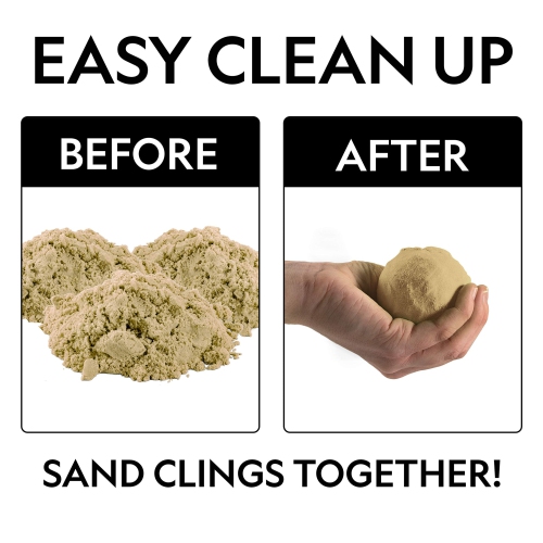 NATIONAL GEOGRAPHIC Play Sand - 5.4 kg of Natural Sand with Castle Molds - A Fun Sensory Activity