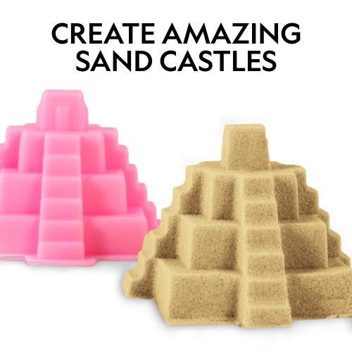 NATIONAL GEOGRAPHIC Play Sand - 5.4 kg of Natural Sand with Castle Molds - A Fun Sensory Activity