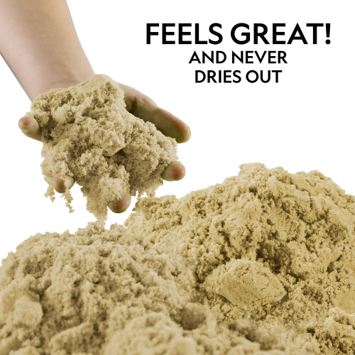 NATIONAL GEOGRAPHIC Play Sand - 5.4 kg of Natural Sand with Castle Molds - A Fun Sensory Activity
