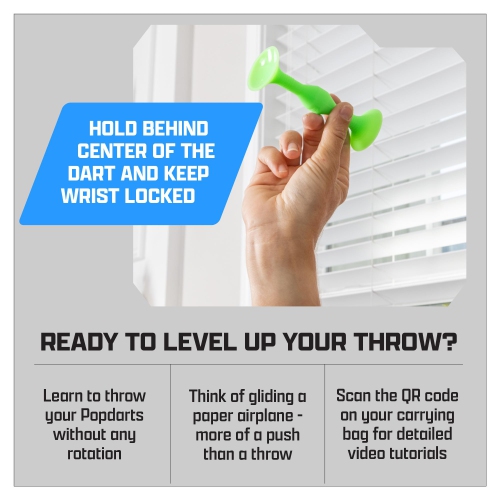 POPDARTS PRO Pack Game Set - Indoor, Outdoor Suction Cup Throwing Game - Competition with a POP