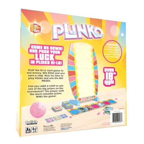 Buffalo Games PLINKO - Family Board Game Inspired by The Price is Right, Great for 2+ Players Ages 10+