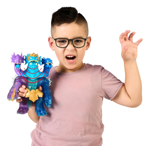 Heroes Of Goo Jit Zu Deep Goo Sea King Hydra Figure with Triple Attack 3 in 1 Goo Power. Plus Light and Sound Battle A..