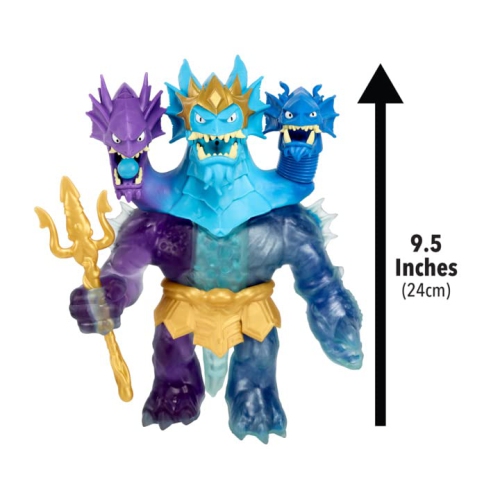 Heroes Of Goo Jit Zu Deep Goo Sea King Hydra Figure with Triple Attack 3 in 1 Goo Power. Plus Light and Sound Battle A..