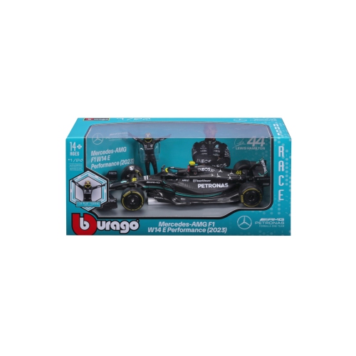 Bburago 1:24 Race Mercedes-AMG Petronas W14 E Performance w/Figure