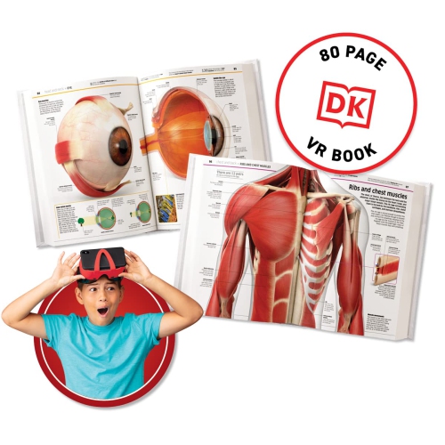 Abacus Brands Virtual Reality Human Body - Illustrated Interactive VR Book and STEM Learning Activity Set
