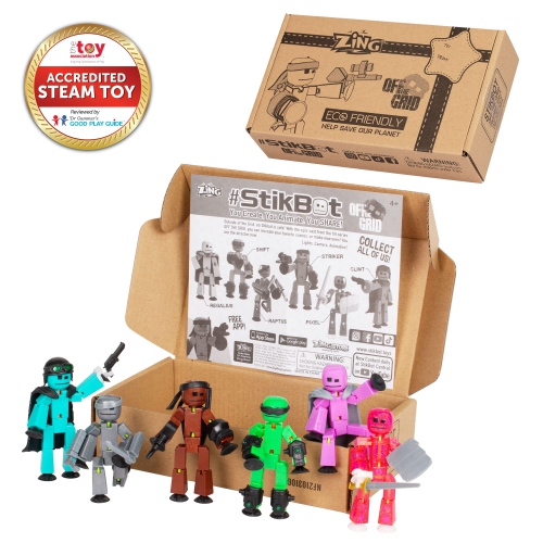 Stikbot TST614_6 Grid-2 Pack