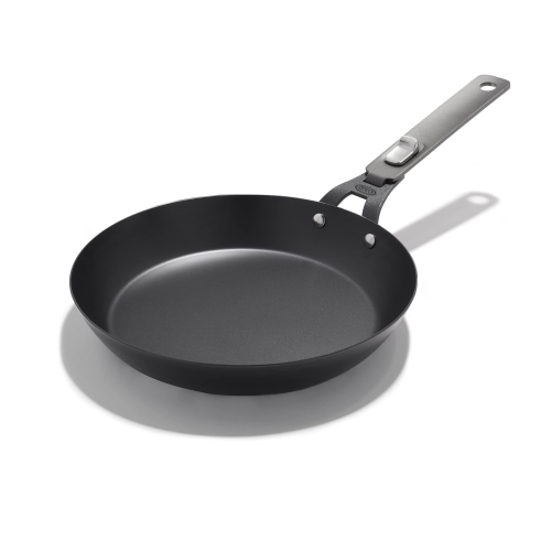OXO Outdoor Carbon Steel 8" Frying Pan Skillet, Induction, Oven Safe, Black
