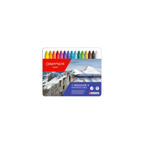 Caran d'AChE Classic Neocolor II Water-Soluble Pastels, 15 couleurs