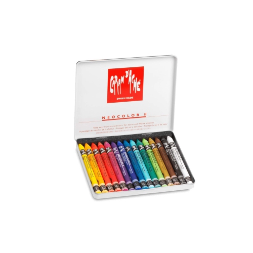 Caran d'AChE Classic Neocolor II Water-Soluble Pastels, 15 couleurs