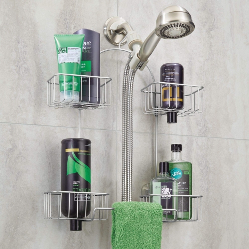 iDesign Classico Handheld Hose Hanging Shower Organizer, Chrome