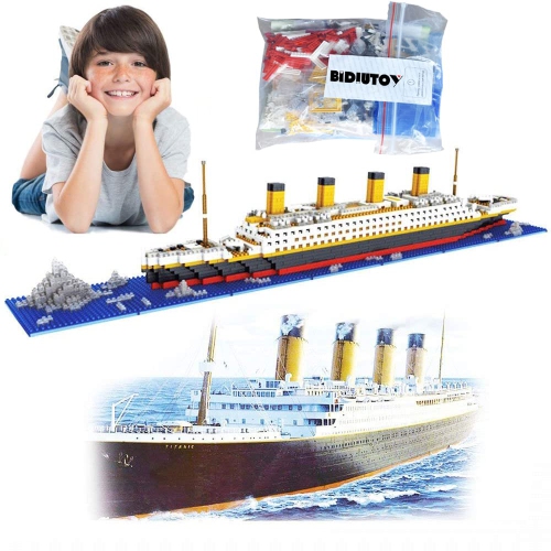 Titanic Model Building Blocks Micro Mini Bricks 3D Puzzle Set Educational Toys