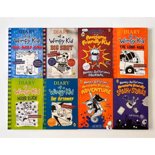 A Library of Diary of a Wimpy Kid 1-21 Books Complete Collection Boxed Set Paperback