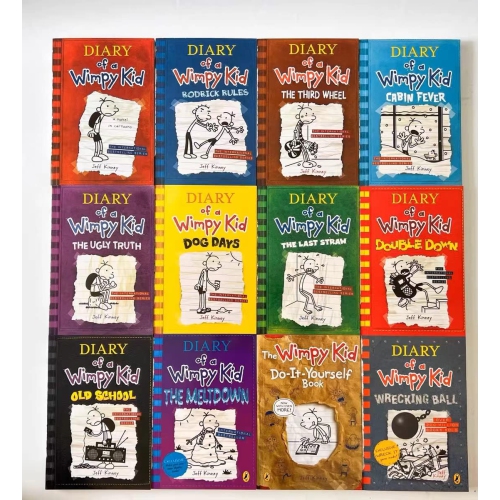 A Library of Diary of a Wimpy Kid 1-21 Books Complete Collection Boxed Set Paperback