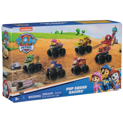 PAW Patrol: Rescue Wheels, 6-Piece Pup Squad Racers, Toy Cars Gift Set, Kids Toys for Boys & Girls Ages 3 and Up