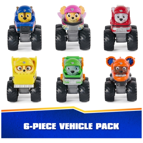 PAW Patrol: Rescue Wheels, 6-Piece Pup Squad Racers, Toy Cars Gift Set, Kids Toys for Boys & Girls Ages 3 and Up