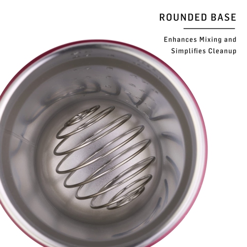 BlenderBottle Marvel Strada Shaker Cup Insulated Stainless Steel Water Bottle with Wire Whisk, 24-Ounce, Iron Man