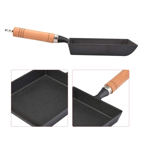 Mini Iron pan Frying pan Japanese Style Egg-Filled Rice Pot, Made cast Iron, Safe and Easy to