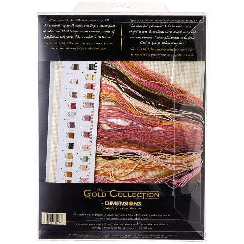 Dimensions Gold Collection Counted Cross Stitch Kit, Tulip Trio, 14 Count Ivory Aida, 16 inch x 12 inch