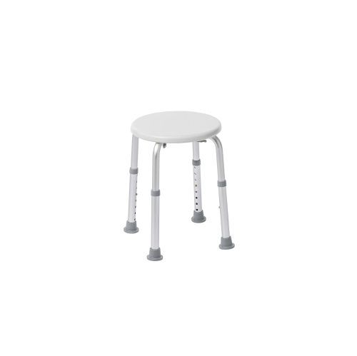 Drive Medical RTL12004KD Shower Stool - Compact Bathroom Stool, White