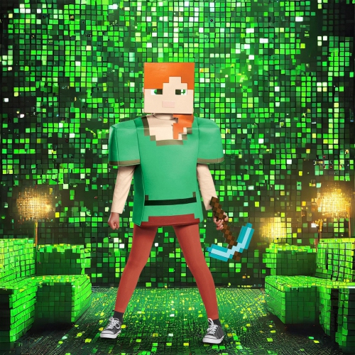 Disguise Costumes Minecraft Pickaxe Accessory, One Size