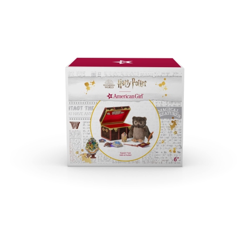 American Girl Harry Potter 18-inch Doll Hogwarts Playset with Plush Owl, Wand, Train Ticket, and Inkwell, for Ages 6+