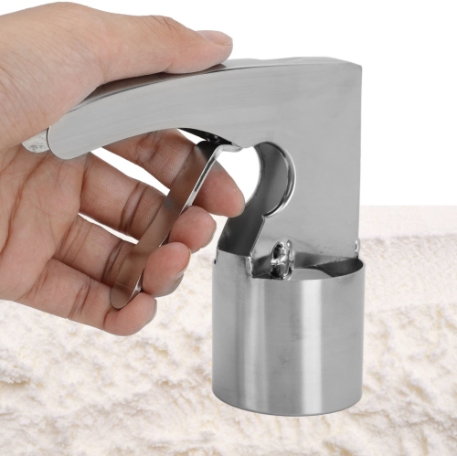 Old Time Ice Cream Scooper, S304 Stainless Steel Cylinder Ice Cream Scoop Cylinder Ergonomic Design Adjustable Thickness