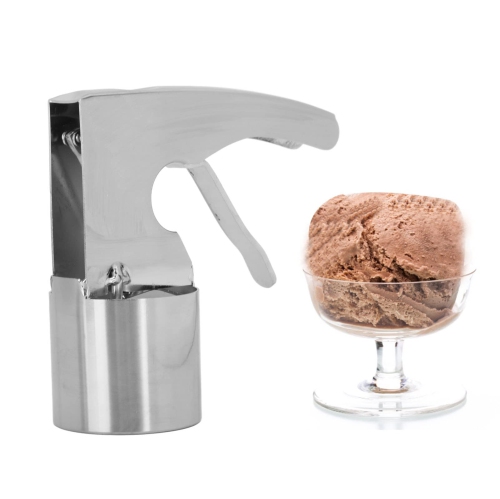 Old Time Ice Cream Scooper, S304 Stainless Steel Cylinder Ice Cream Scoop Cylinder Ergonomic Design Adjustable Thickness