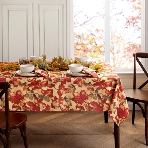 Elrene Home Fashions Harvest Festival Fall Printed Tablecloth, 60" x 120", Multi, Multicolor, 60" x 120"