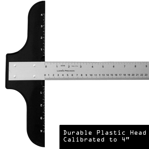 Ludwig Precision Standard Aluminum T-Square for Art Framing and Drafting, 48-inch