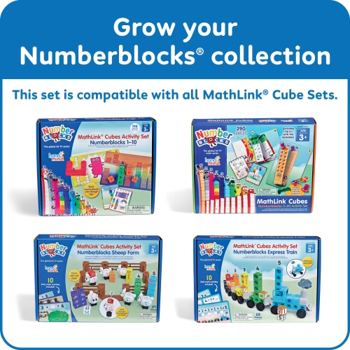 hand2mind Numberblocks Express Train MathLink Cubes Activity Set
