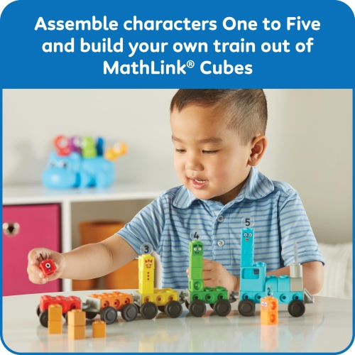 hand2mind Numberblocks Express Train MathLink Cubes Activity Set