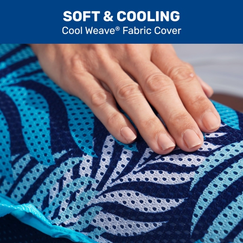 New Aqua Zero Gravity Pool Chair Float with Sunshade Canopy and Cup Holder – Blue Fern