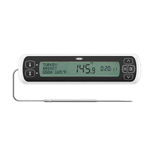 OXO 11231300G Chef Leave-in Thermometer, Black/White