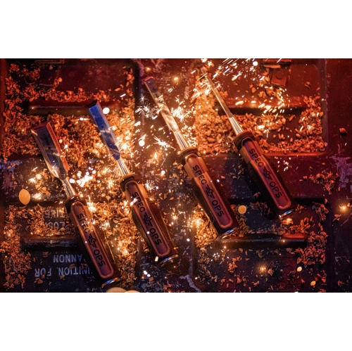 Spec Ops Tools Wood Chisel Set with High-Carbon Steel Blades, Shock-Absorbing Grip, 4-Piece