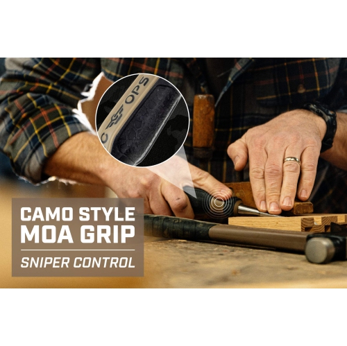 Spec Ops Tools Wood Chisel Set with High-Carbon Steel Blades, Shock-Absorbing Grip, 4-Piece