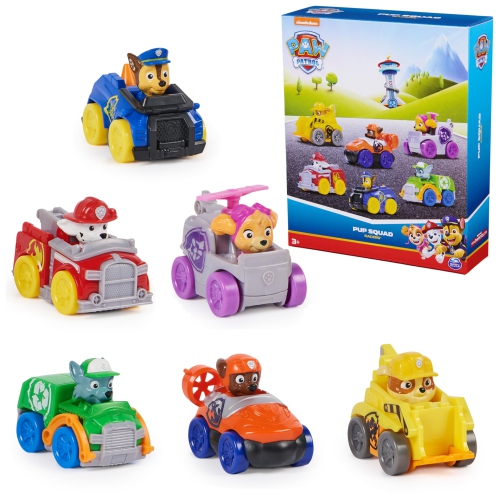 PAW Patrol: Pup Squad Racers, 6-Piece Vehicle Gift Set, Kids Toys for Boys & Girls Ages 3 and Up