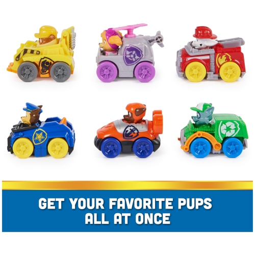 PAW Patrol: Pup Squad Racers, 6-Piece Vehicle Gift Set, Kids Toys for Boys & Girls Ages 3 and Up
