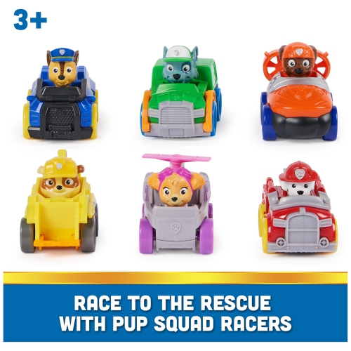 PAW Patrol: Pup Squad Racers, 6-Piece Vehicle Gift Set, Kids Toys for Boys & Girls Ages 3 and Up