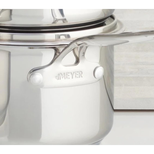 Meyer - Confederation Stainless Steel Saucepan with Lid, Induction Cooktop Compatible