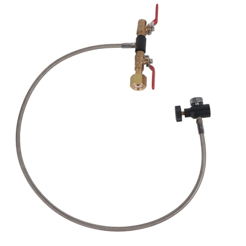 CGA-320 CO2 Cylinder Refill Adapter Bottle Connector CO2 Tank Soda Maker Accessories with Hose for Filling Tank(36in G..