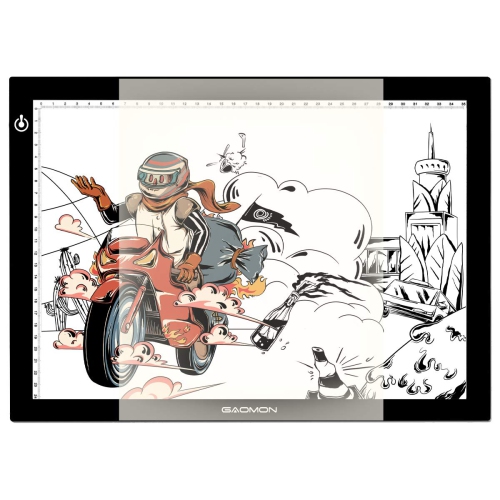 GAOMON B4 Size LED Light Box 5 Millimeters Ultrathin Light Pad USB Art Tracing Board for Sketch Copy and Handwork - GB4