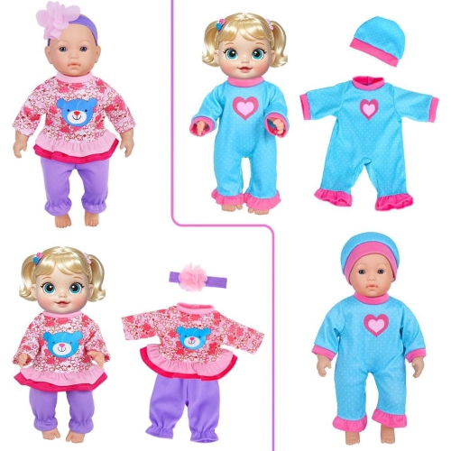 10 Sets Baby Doll Clothes and Accesories for 10 Inch Baby Dolls 12 Inch New Born Baby/Alive Baby Dolls 14 inch Dolls(N..