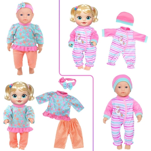 10 Sets Baby Doll Clothes and Accesories for 10 Inch Baby Dolls 12 Inch New Born Baby/Alive Baby Dolls 14 inch Dolls(N..