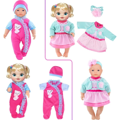 10 Sets Baby Doll Clothes and Accesories for 10 Inch Baby Dolls 12 Inch New Born Baby/Alive Baby Dolls 14 inch Dolls(N..