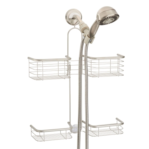 iDesign Forma XL Handheld Hose Hanging Shower Organizer, 23.62" x 16.99" x 4.83", Satin