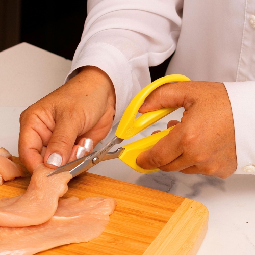 Joyce Chen Original Unlimited – Ciseaux de cuisine avec poignées jaunes